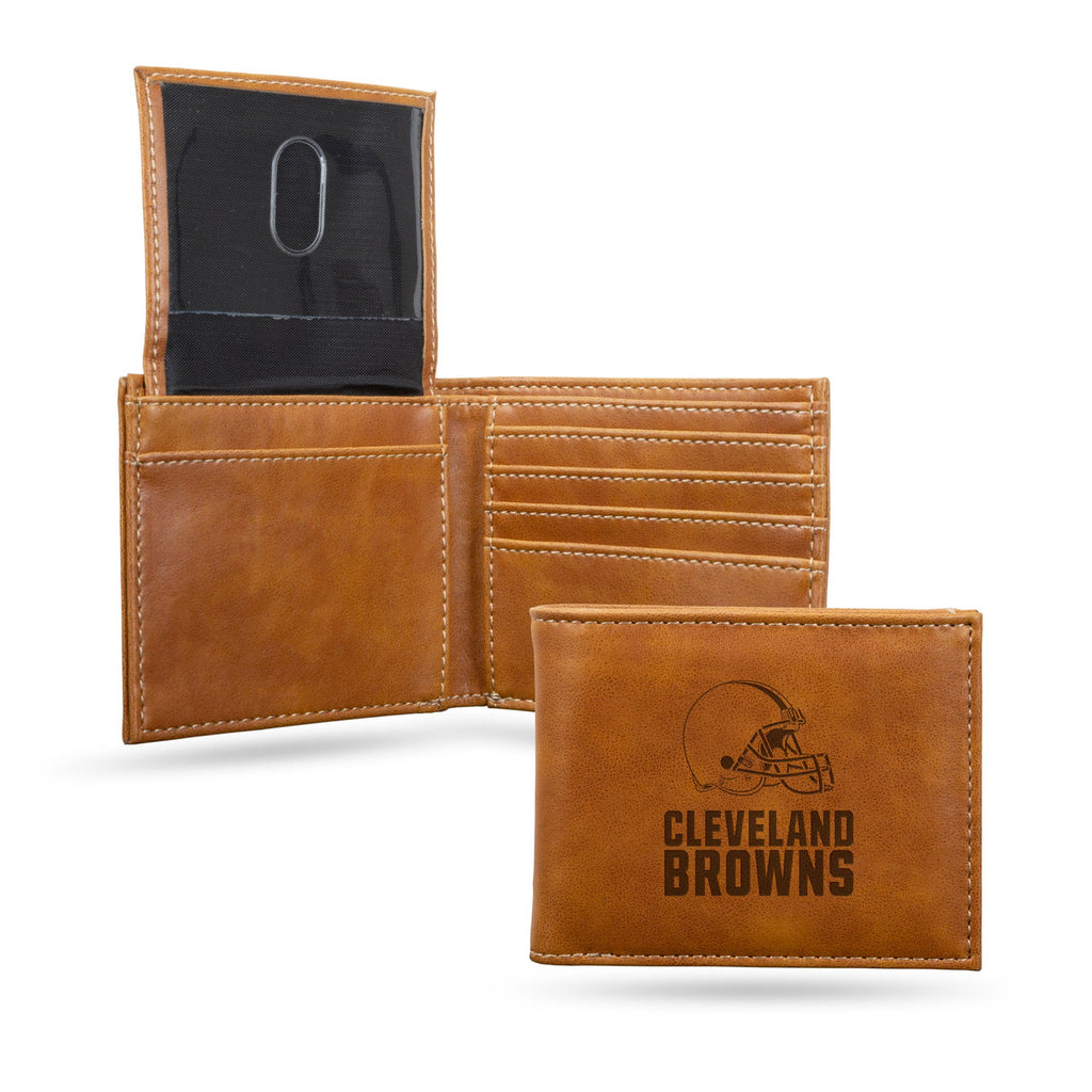 Cleveland Browns Wallet Billfold Laser Engraved - Rico Industries