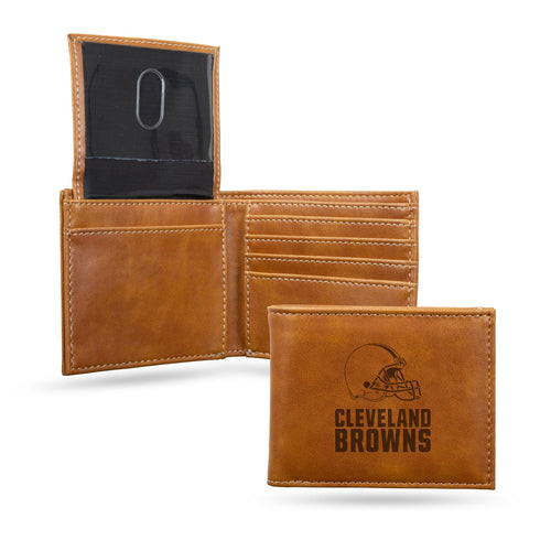 Cleveland Browns Wallet Billfold Laser Engraved - Rico Industries