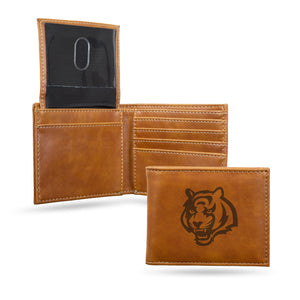 Cincinnati Bengals Wallet Billfold Laser Engraved - Rico Industries