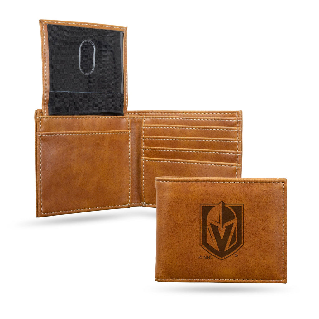 Vegas Golden Knights Wallet Billfold Laser Engraved - Rico Industries