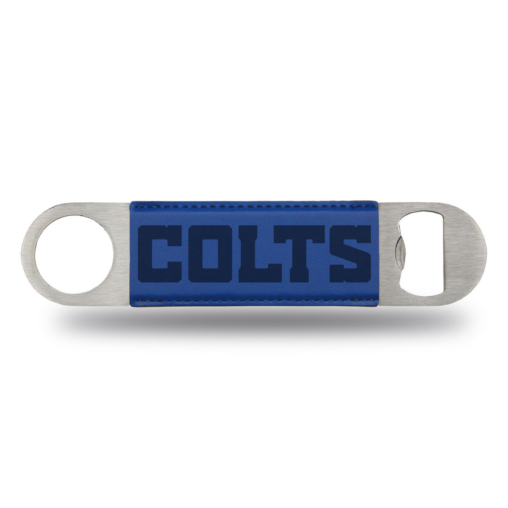 Indianapolis Colts Bar Blade Bottle Opener Laser Engraved - Rico Industries