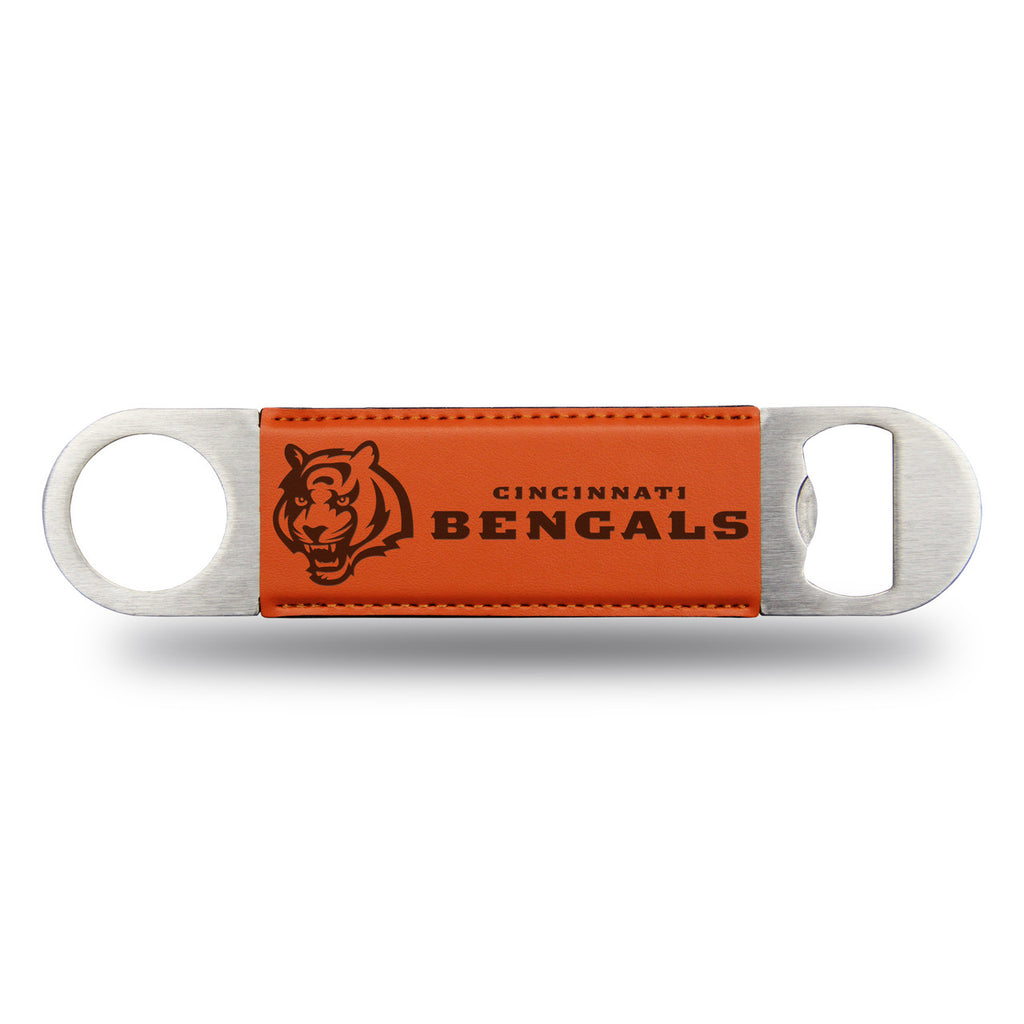 Cincinnati Bengals Bar Blade Bottle Opener Laser Engraved - Rico Industries