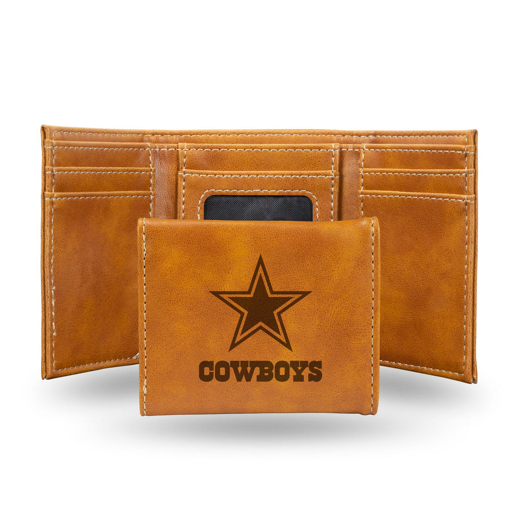 Dallas Cowboys Wallet Trifold Laser Engraved - Rico Industries