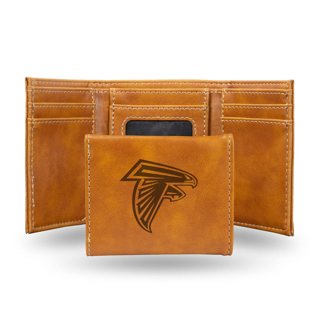 Atlanta Falcons Wallet Trifold Laser Engraved - Rico Industries