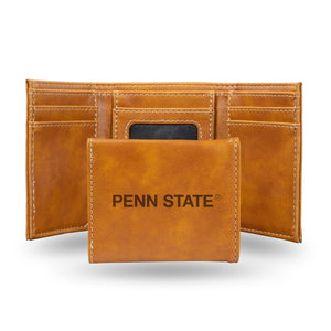 Penn State Nittany Lions Wallet Trifold Laser Engraved - Rico Industries