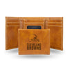 Cleveland Browns Wallet Trifold Laser Engraved - Rico Industries