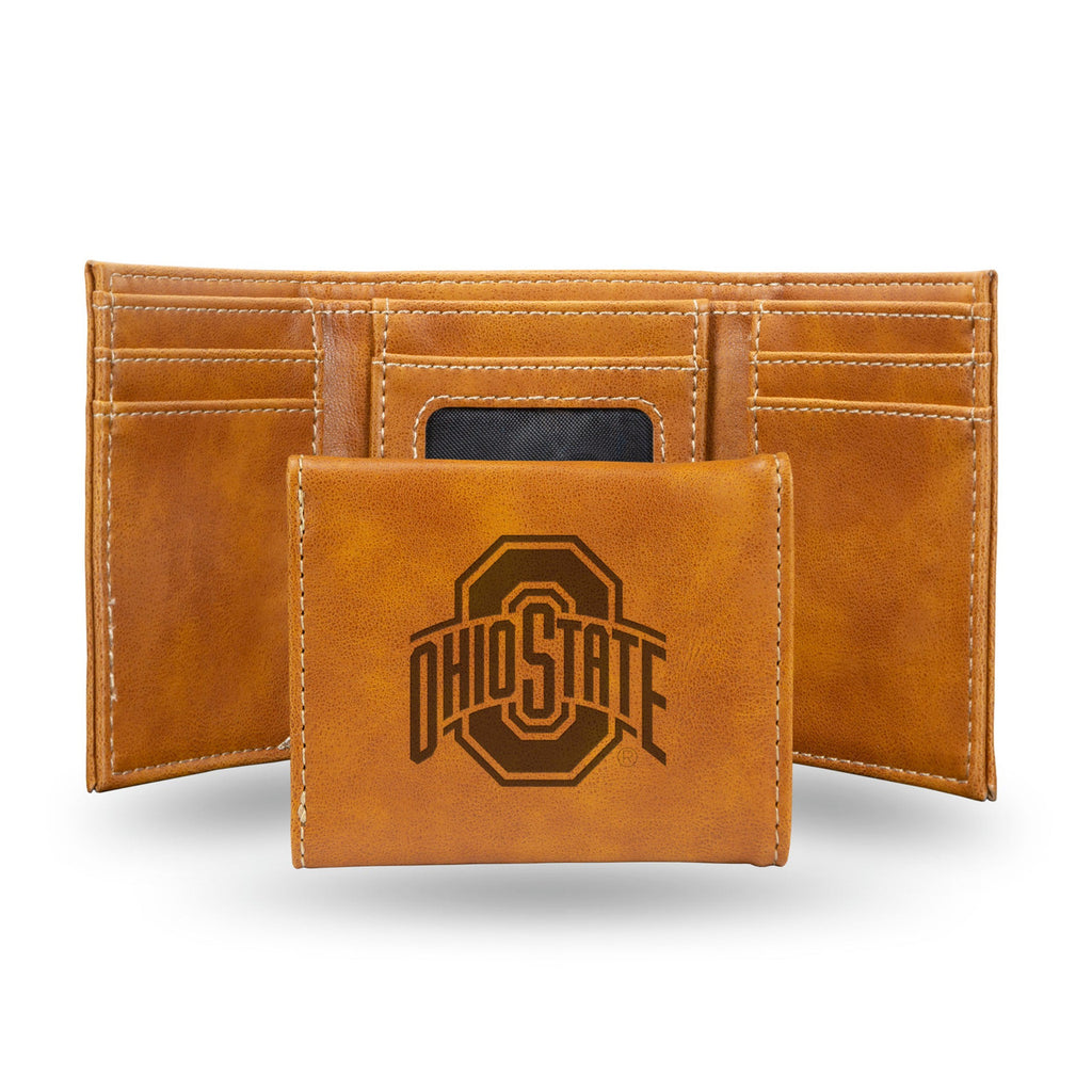 Ohio State Buckeyes Wallet Trifold Laser Engraved - 1
