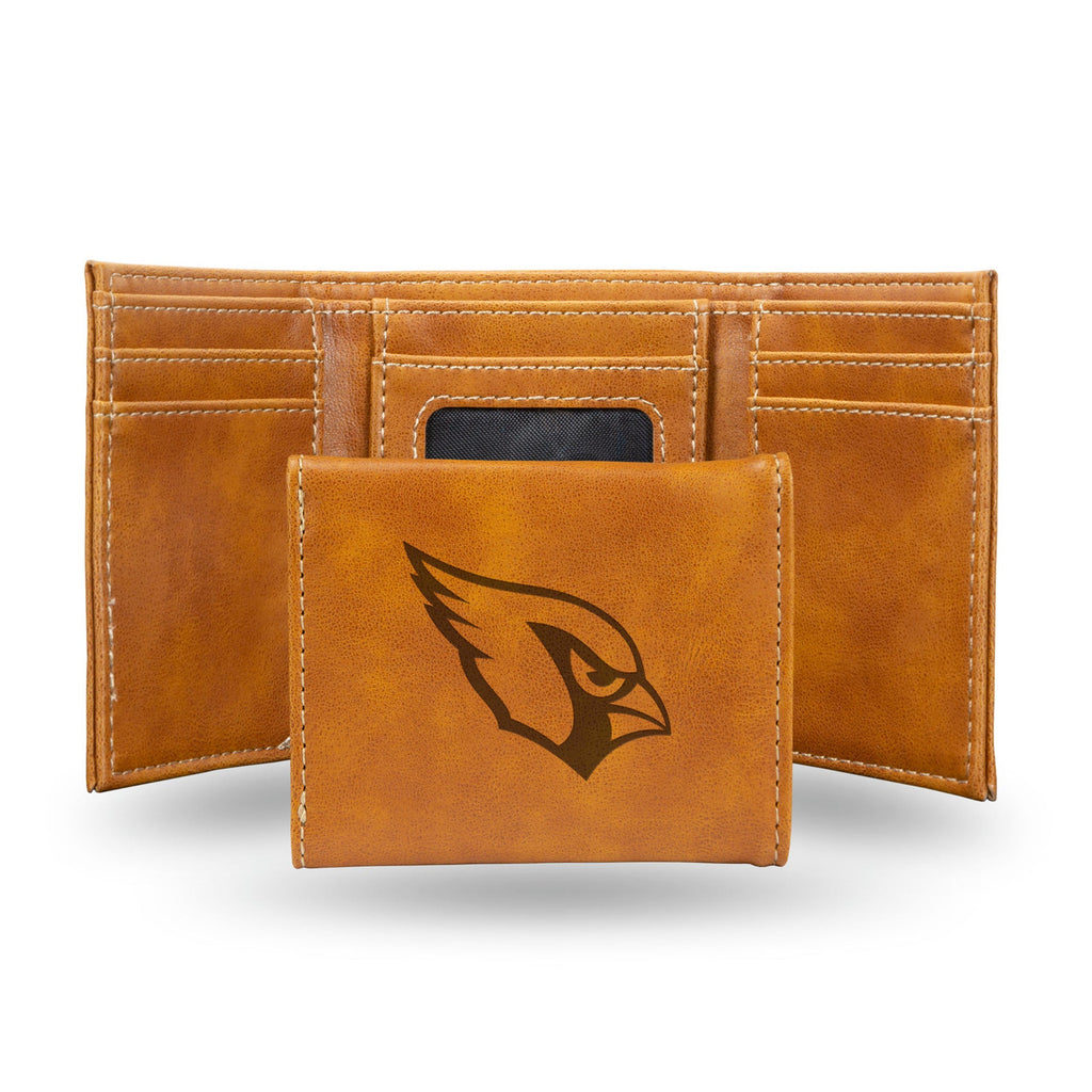 Arizona Cardinals Wallet Trifold Laser Engraved - Rico Industries