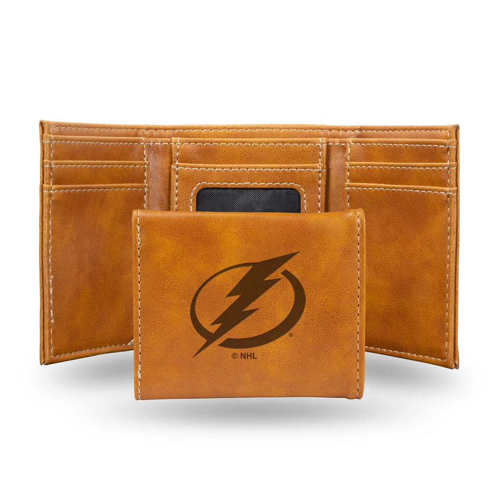 Tampa Bay Lightning Wallet Trifold Laser Engraved - Rico Industries