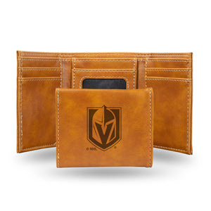 Vegas Golden Knights Wallet Trifold Laser Engraved - Rico Industries