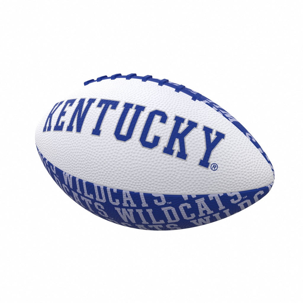 Logo Brands 159-93MR-3 Kentucky Repeating Mini-Size Rubber Football