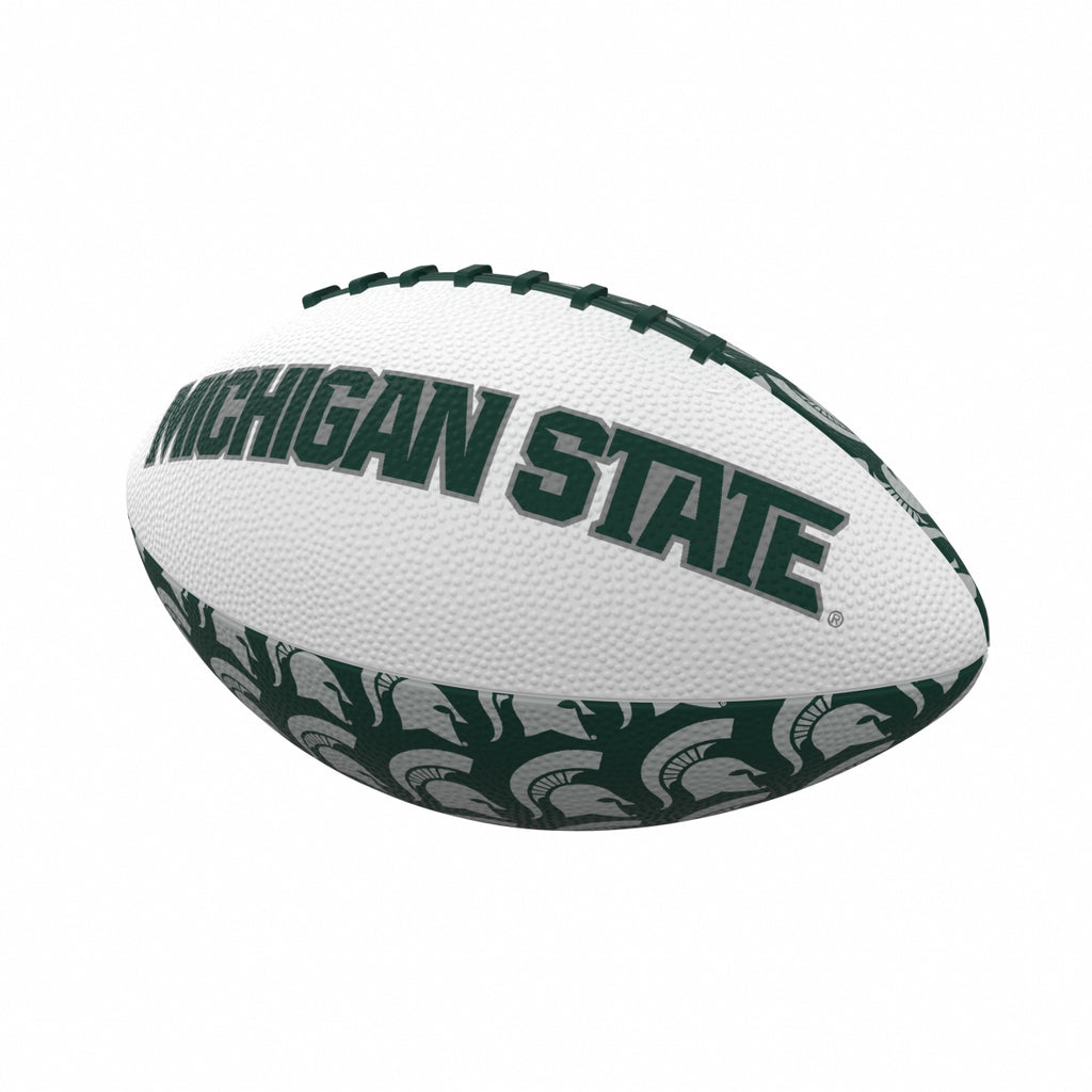 Logo Brands 172-93MR-3 Michigan State Repeating Mini-Size Rubber Football