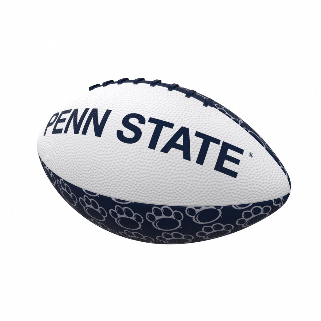 Logo Brands 196-93MR-3 Penn State Repeating Mini-Size Rubber Football
