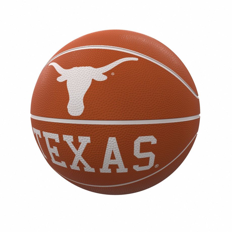 Logo Brands 218-91FR-1 Texas Mascot Official-Size Rubber Basketball