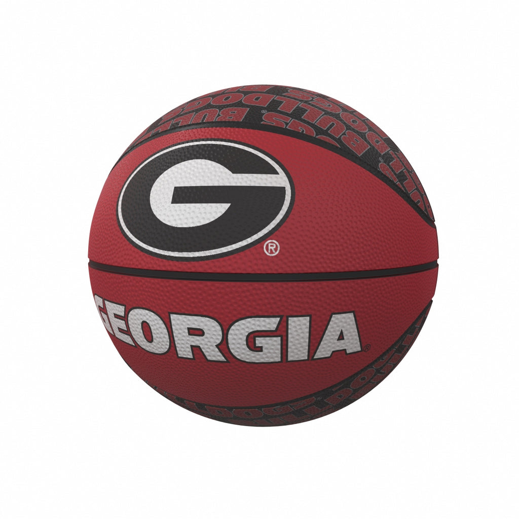 Logo Brands 142-91MR-1 Georgia Repeating Logo Mini-Size Rubber Basketball