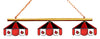 LOUISVILLE 3-LIGHT GAME TABLE LIGHT - LOU-380GLN