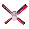 LOUISVILLE CEILING FAN - 42'' RED/BLACK - LOUFAN100-42