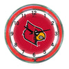 LOUISVILLE NEON WALL CLOCK - 18'' RED FACE / RED NEON - LOUNWC200-18