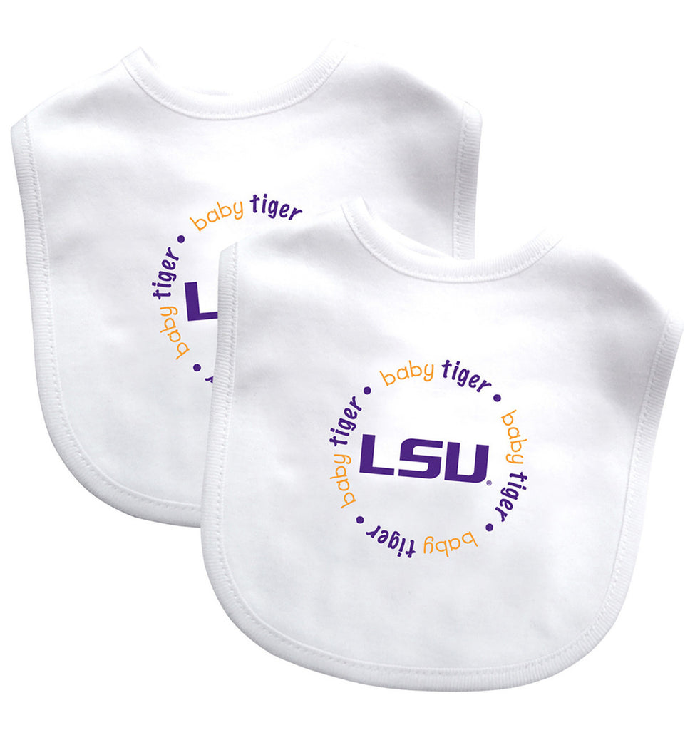 LSU Tigers Baby Bib 2 Pack - Masterpieces Puzzle Company