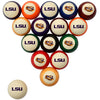 LOUISIANA STATE UNIV STANDARD COLOR NUMBERED BILLIARD BALL SET STANDARD COLOR BILLIARD BALL SET - LSUBBSSTD