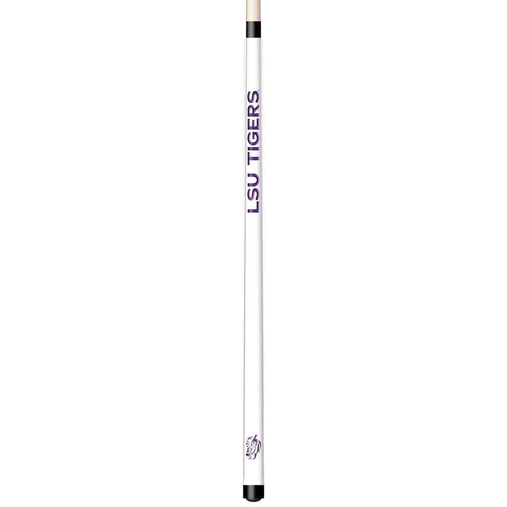 LOUISIANA STATE ENGRAVED BILLIARD CUE WHITE / PURPLE - LSUBCE101-JR