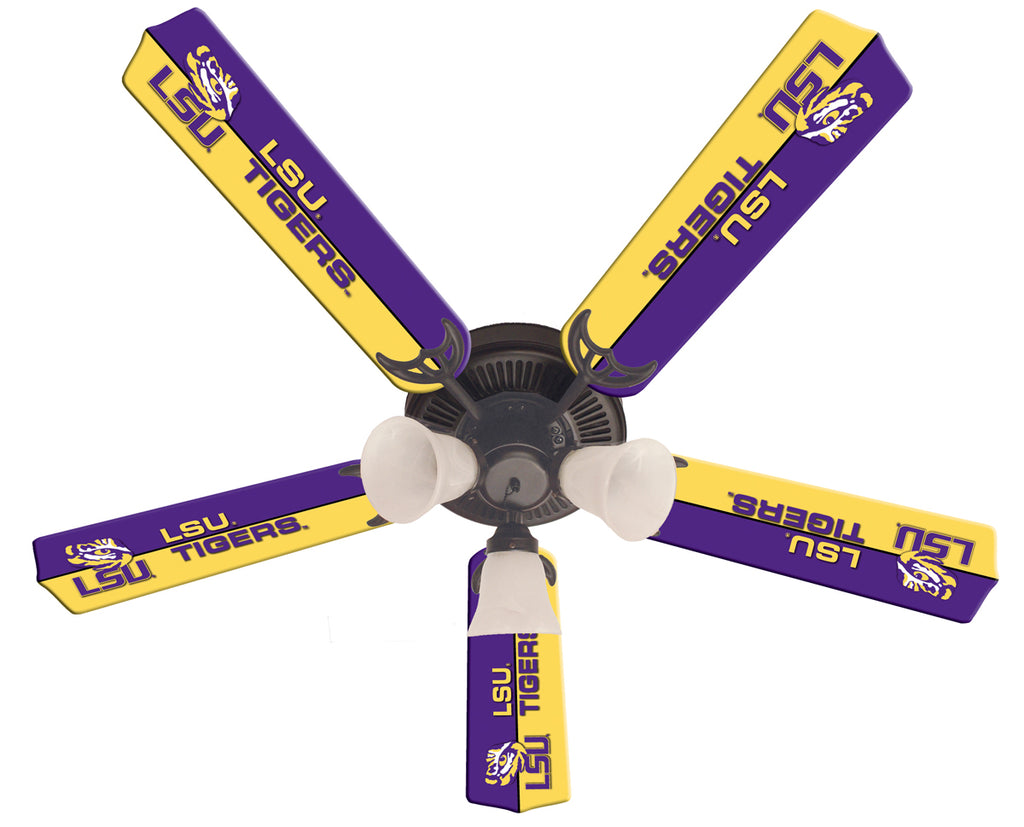 LOUISIANA STATE CEILING FAN - 52'' PURPLE/GOLD - LSUFAN100-52