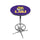 LOUISIANA STATE CHROME FOOT RING PUB TABLE PURPLE - LSUPTR321