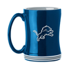 Detroit Lions Coffee Mug 14oz Sculpted Relief Team Color - Logo Brands