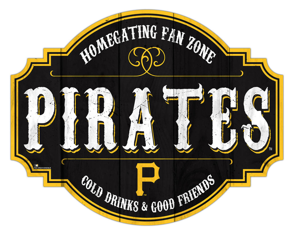 Pittsburgh Pirates Sign Wood 12 Inch Homegating Tavern - Fan Creations