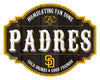 San Diego Padres Sign Wood 12 Inch Homegating Tavern - Fan Creations