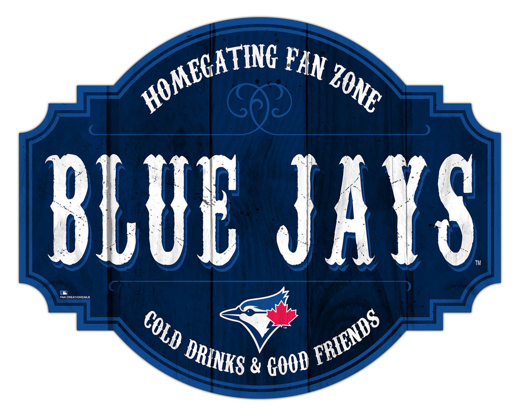 Toronto Blue Jays Sign Wood 12 Inch Homegating Tavern - Fan Creations
