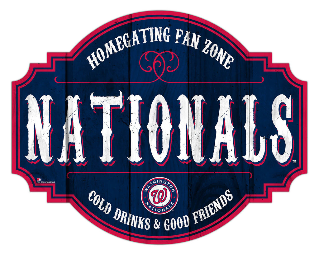 Washington Nationals Sign Wood 12 Inch Homegating Tavern - Fan Creations