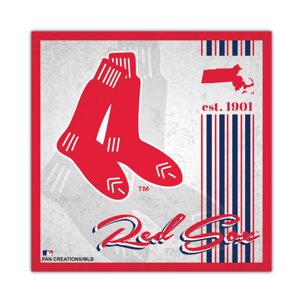 Boston Red Sox Sign Wood 10x10 Album Design - Fan Creations