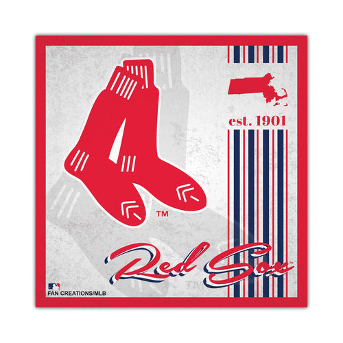 Boston Red Sox Sign Wood 10x10 Album Design - Fan Creations