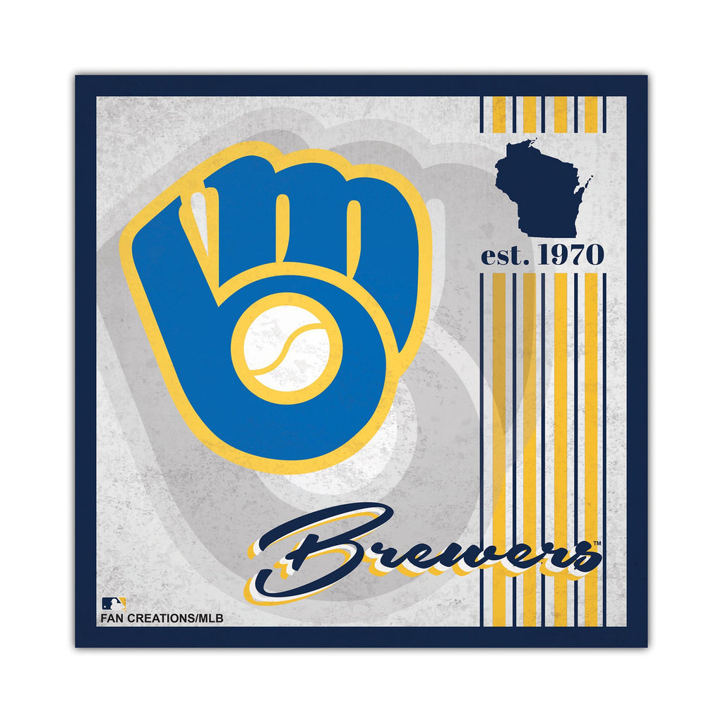 Milwaukee Brewers Sign Wood 10x10 Album Design - Fan Creations