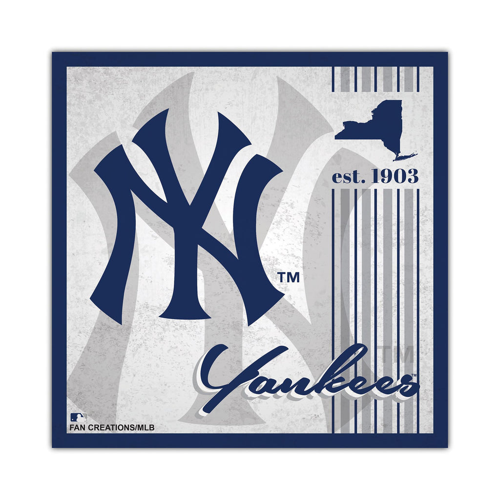 New York Yankees Sign Wood 10x10 Album Design - Fan Creations