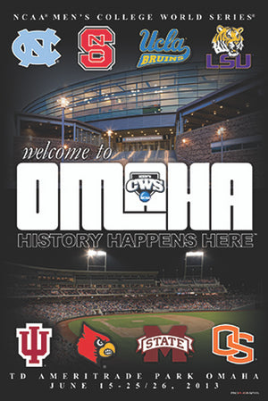 CWS POSTER-2013 WELCOME TO OMAHA-8 TEAMS CO -