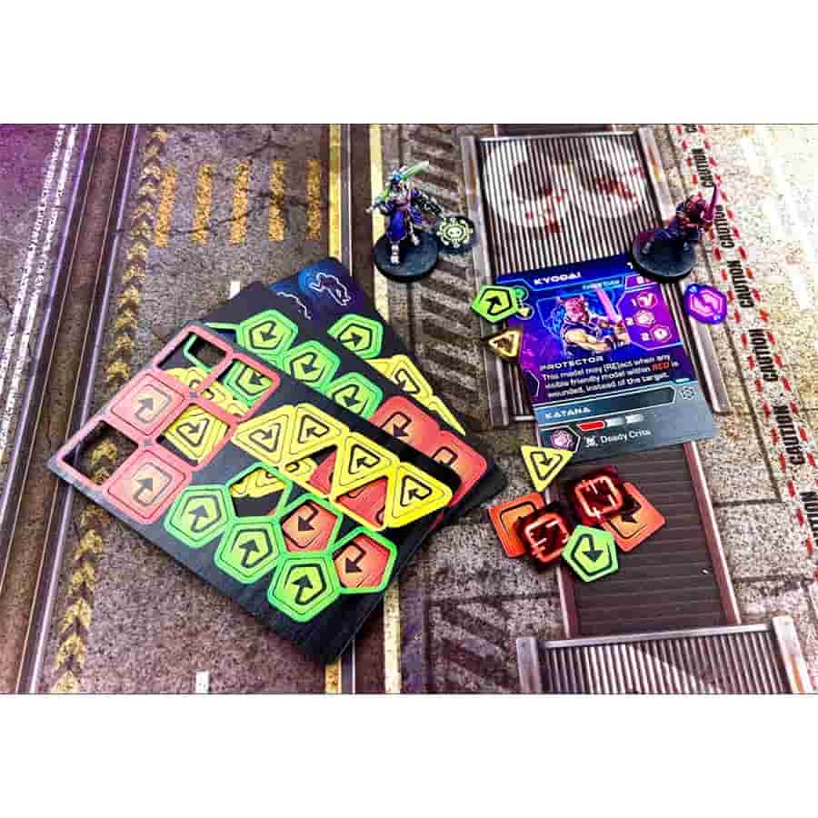 Monster Fight Club: Cyberpunk Red: Combat Zone: Acrylic Tokens Pre-Order