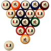 MIAMI STANDARD COLOR NUMBERED BILLIARD BALL SET STANDARD COLOR BILLIARD BALL SET - MIABBSSTD