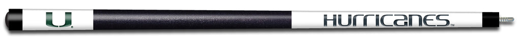 MIAMI ENGRAVED BILLIARD CUE WHITE / GREEN - MIABCE101