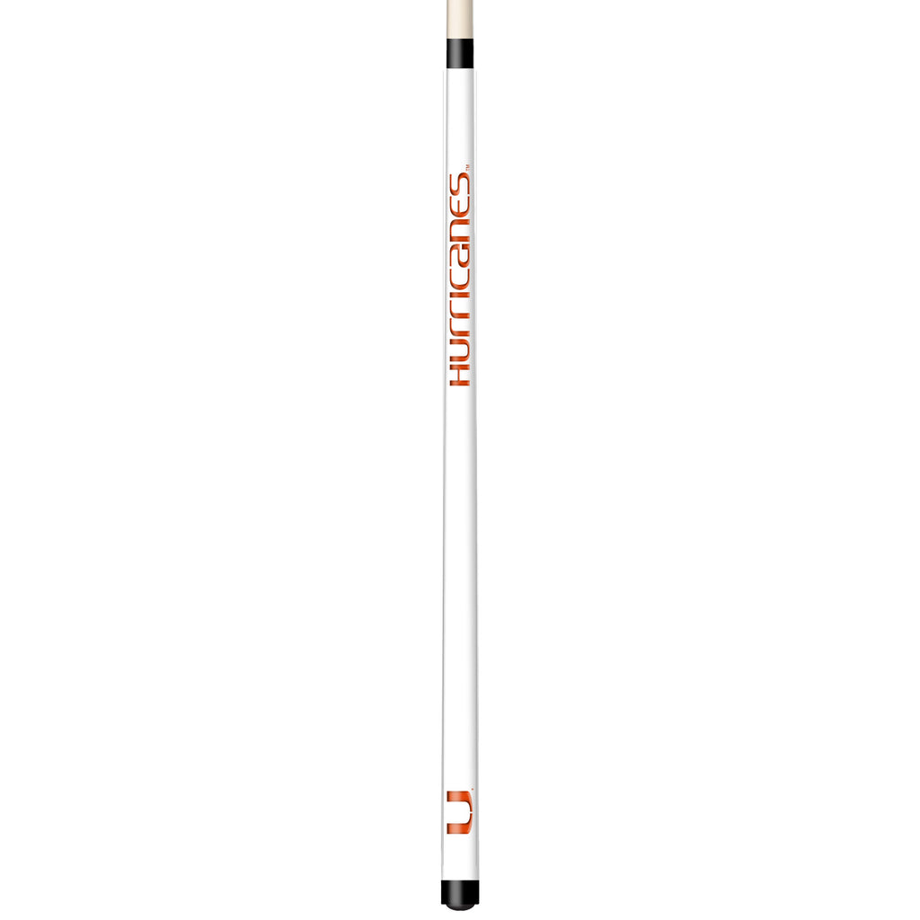 MIAMI ENGRAVED BILLIARD CUE WHITE / ORANGE - MIABCE102-JR