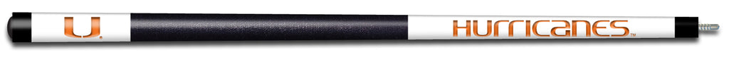 MIAMI ENGRAVED BILLIARD CUE WHITE / ORANGE - MIABCE102