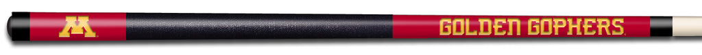 MINNESOTA COLOR ENGRAVED BILLIARD CUE GOLD / MAROON   - MINBCE921