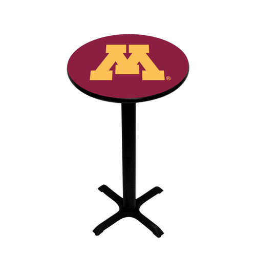 MINNESOTA PEDESTAL PUB TABLE MAROON - MINPTB121