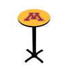 MINNESOTA PEDESTAL PUB TABLE GOLD - MINPTB212