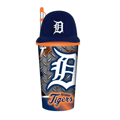 Detroit Tigers Helmet Cup 32oz Plastic with Straw - Mojo Licensing