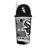 Chicago White Sox Helmet Cup 32oz Plastic with Straw - Mojo Licensing