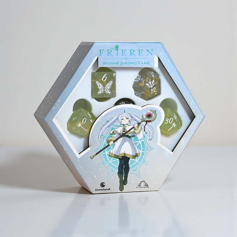 Misty Mountain Gaming -  Frieren: Beyond Journey's End Sharp-Edge Resin Dice Set Pre-Order
