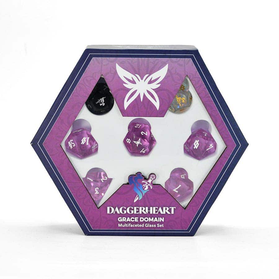 Misty Mountain Gaming -  Daggerheart (Rpg): Domain Dice Set: Grace Domain (9Ct) Pre-Order