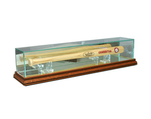 Mini Bat Display Case with Walnut Moulding